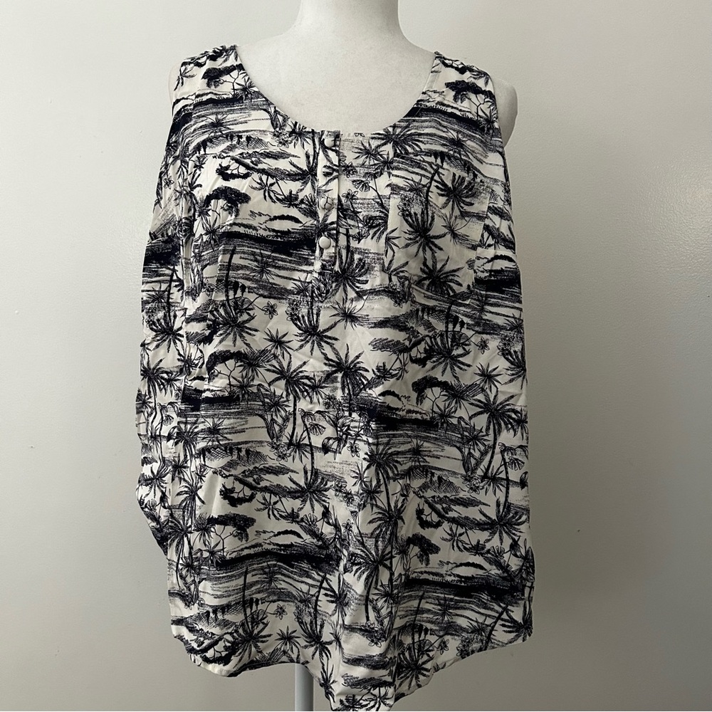 Challis Henley Pocket Sleeveless Tank